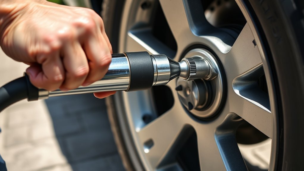 bike pump inflates car tires