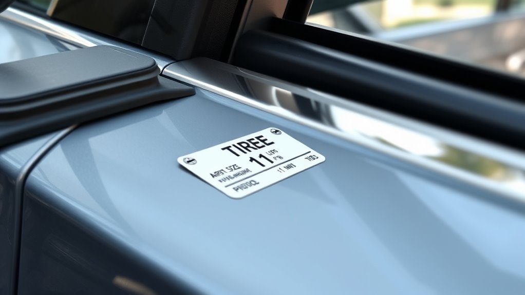 locate vehicle door placard