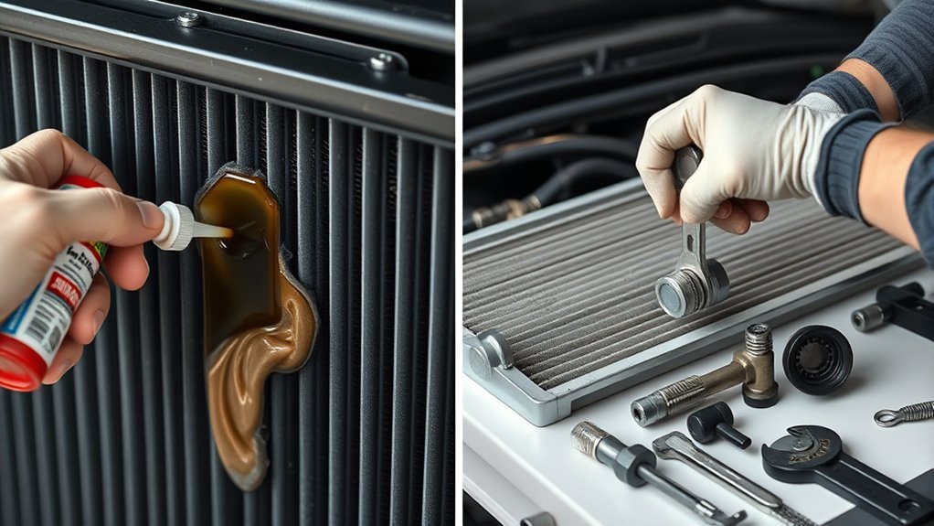 temporary vs permanent radiator fixes